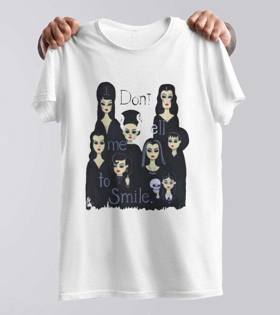 Celebrate World Goth Day El Gato Gomez’s Don’t Tell Me To Smile Group Of Gothic Women T-Shirt