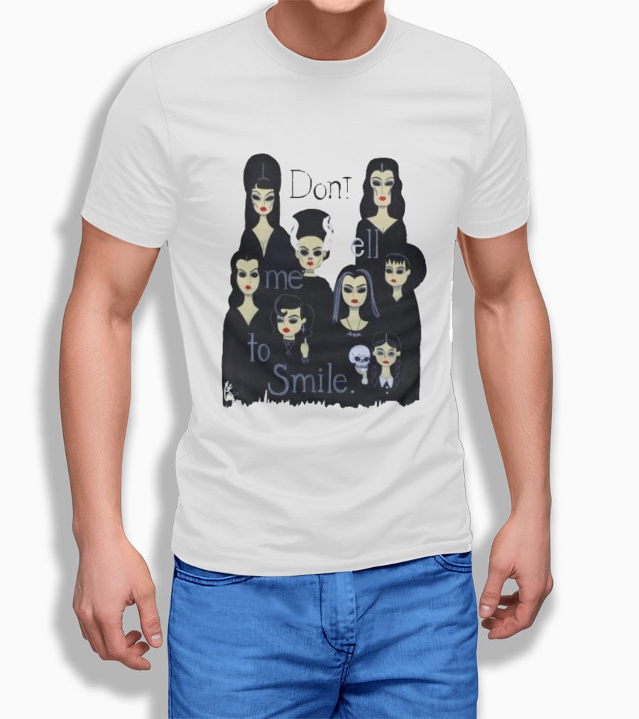 Celebrate World Goth Day El Gato Gomez’s Don’t Tell Me To Smile Group Of Gothic Women T-Shirt
