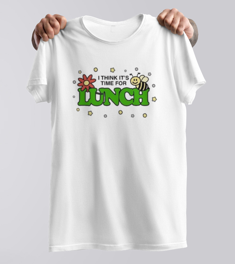 Cody’s Run Club I Think It’s Time For Lunch With Bee And Flower Motif T-Shirt
