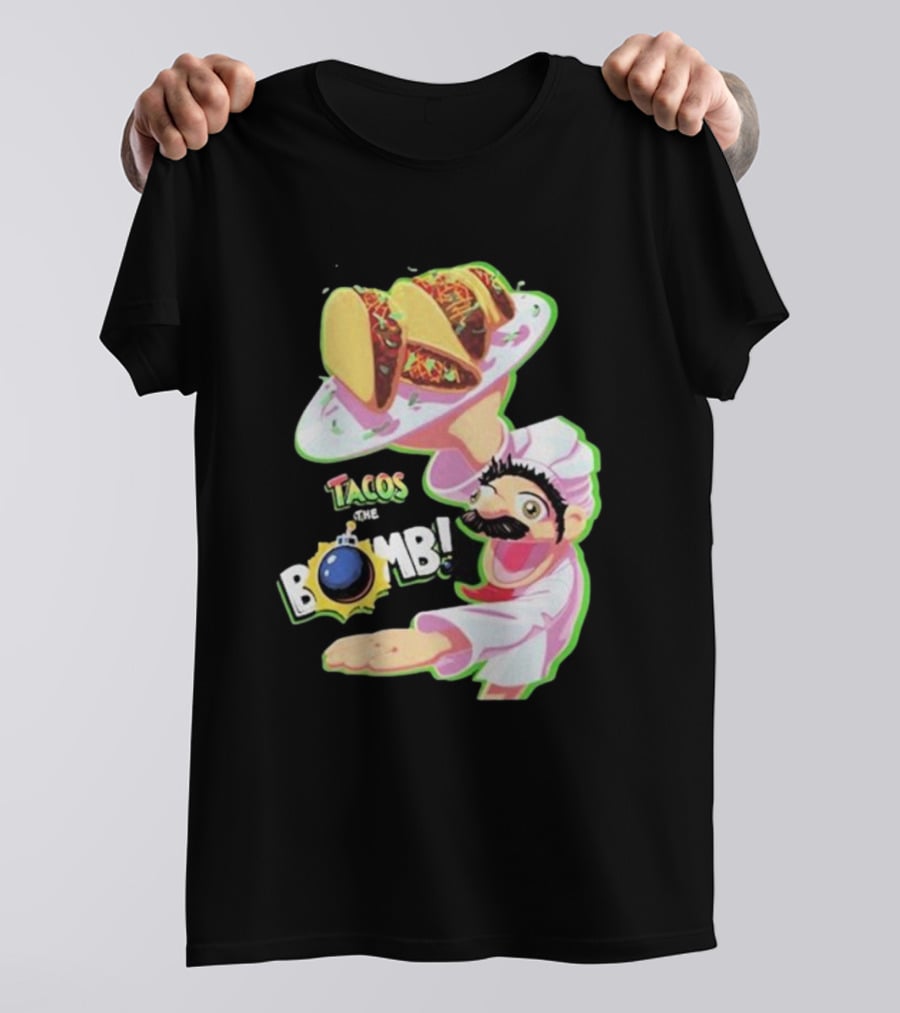 Curio Kujo Tacos Are The Bomb Chef With Bomb T-Shirt