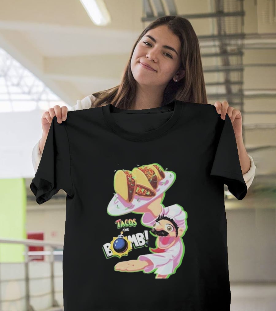 Curio Kujo Tacos Are The Bomb Chef With Bomb T-Shirt