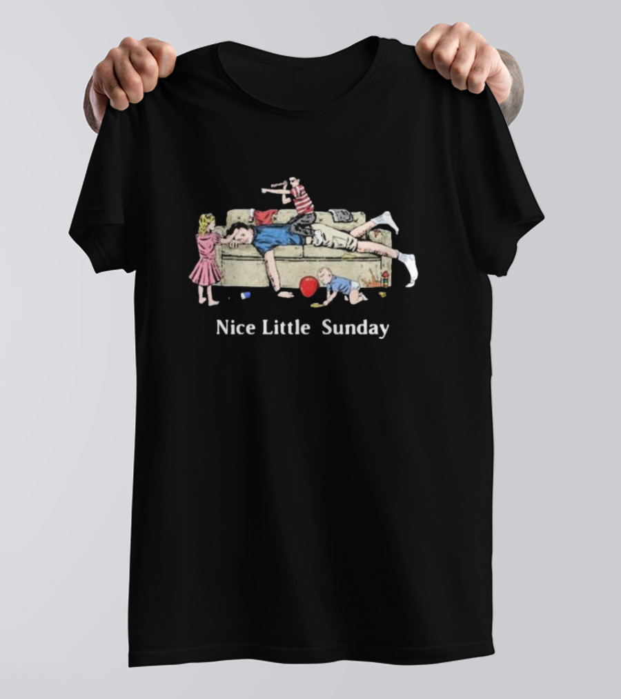 Dads Nice Little Sunday With Kids Playing T-Shirt