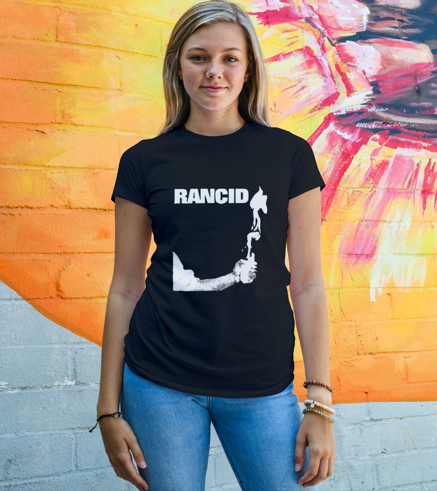 Rancid Band Logo Molotov Cocktail T-Shirt