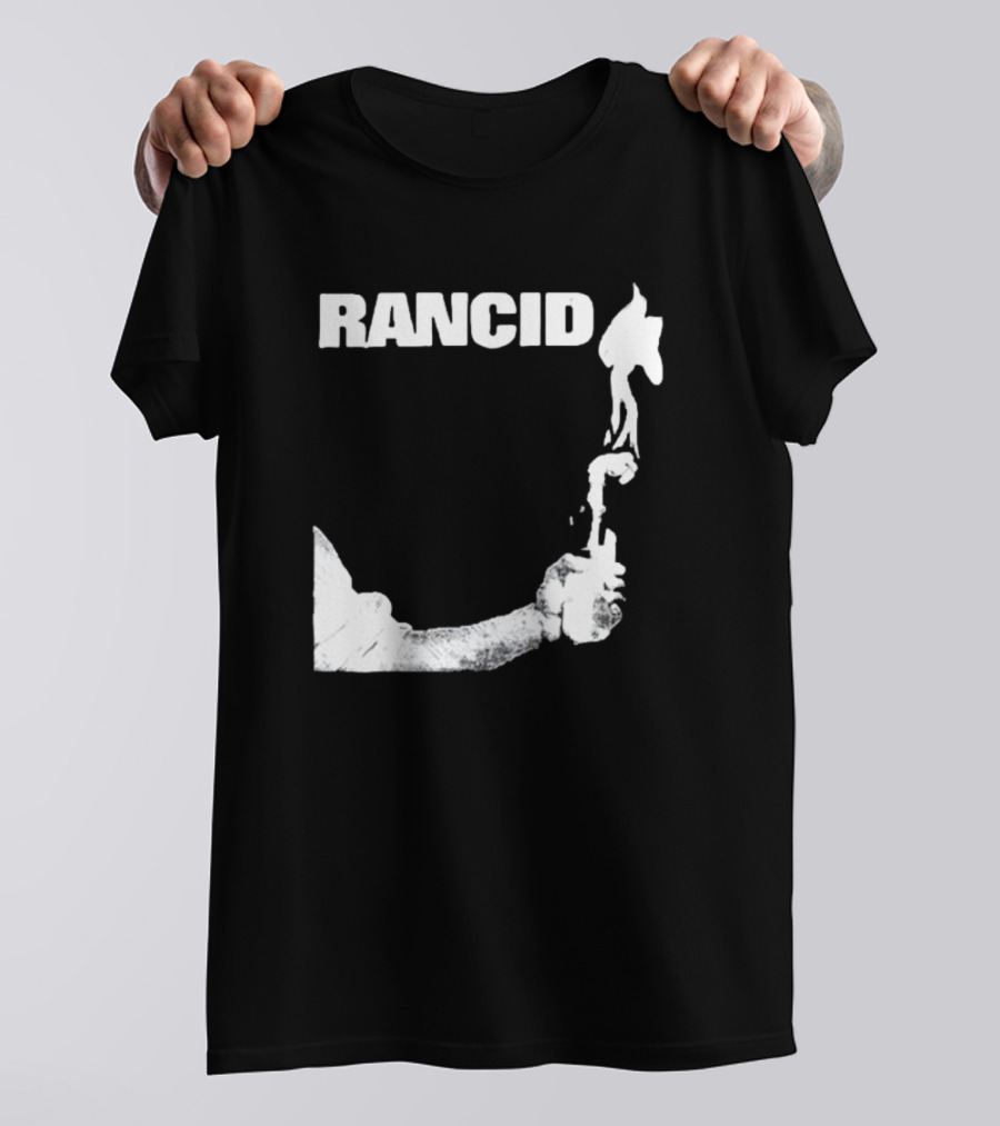 Rancid Band Logo Molotov Cocktail T-Shirt