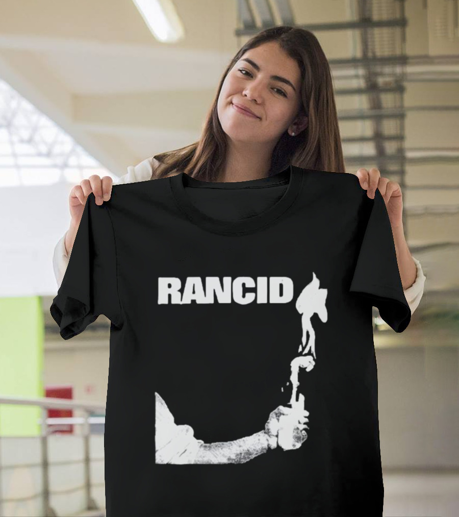 Rancid Band Logo Molotov Cocktail T-Shirt