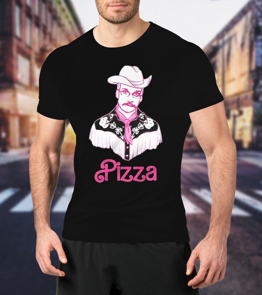 John Green He's Just Cowboy Pizza T-Shirt