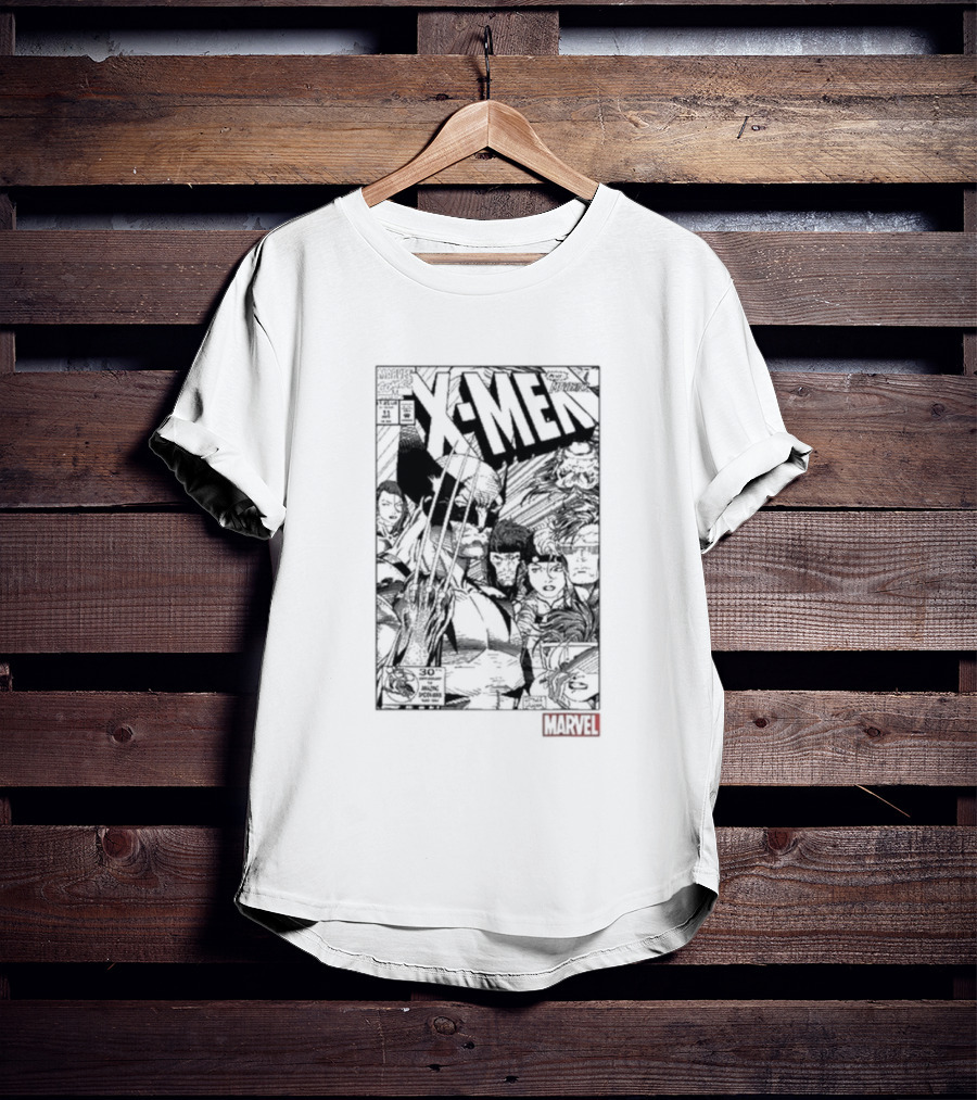 Classic Marvel Comic X-Men Wolverine Team Cover T-Shirt