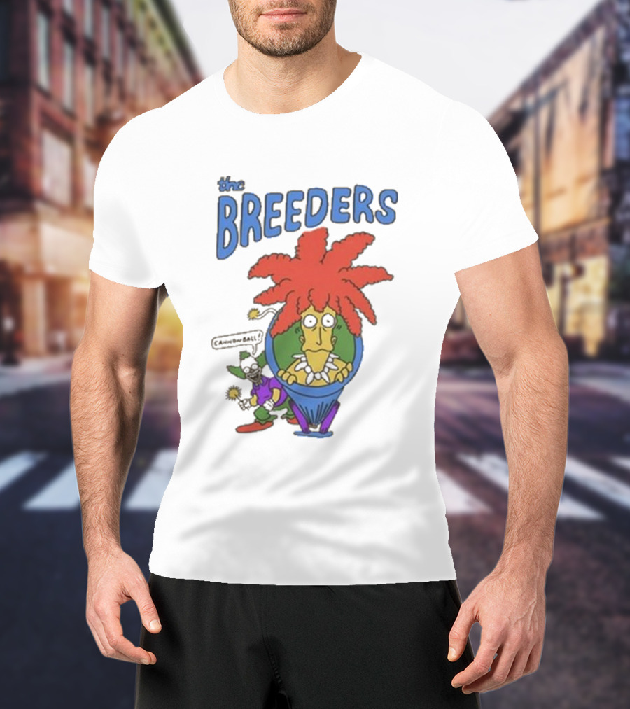 The Breeders I'm The Last Splash Cartoon Character With Red Hair In Vase T-Shirt