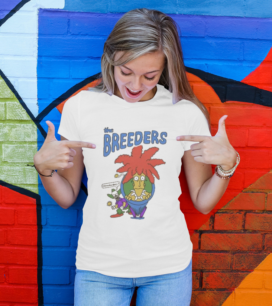 The Breeders I'm The Last Splash Cartoon Character With Red Hair In Vase T-Shirt