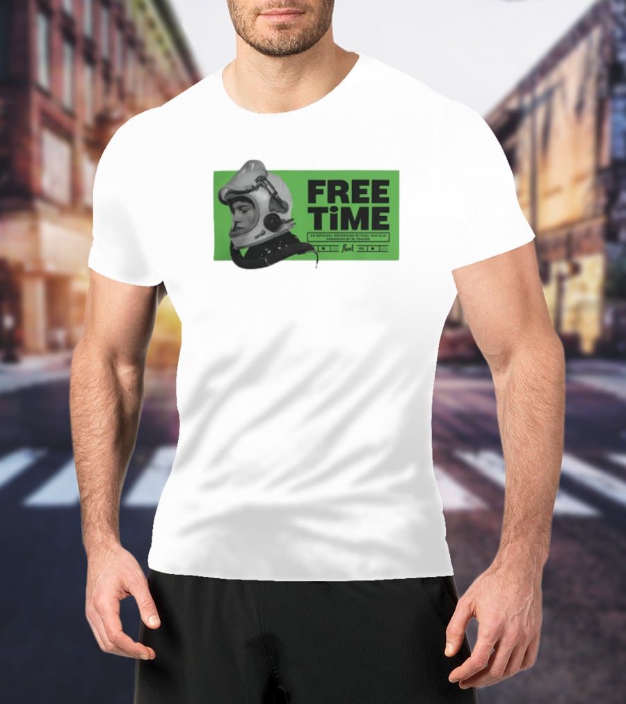 FREE TIME Official Recordings Ruel Merchandise Astronaut Helmet T-Shirt