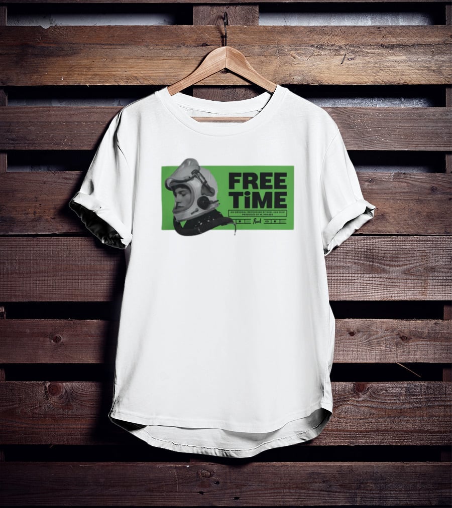FREE TIME Official Recordings Ruel Merchandise Astronaut Helmet T-Shirt