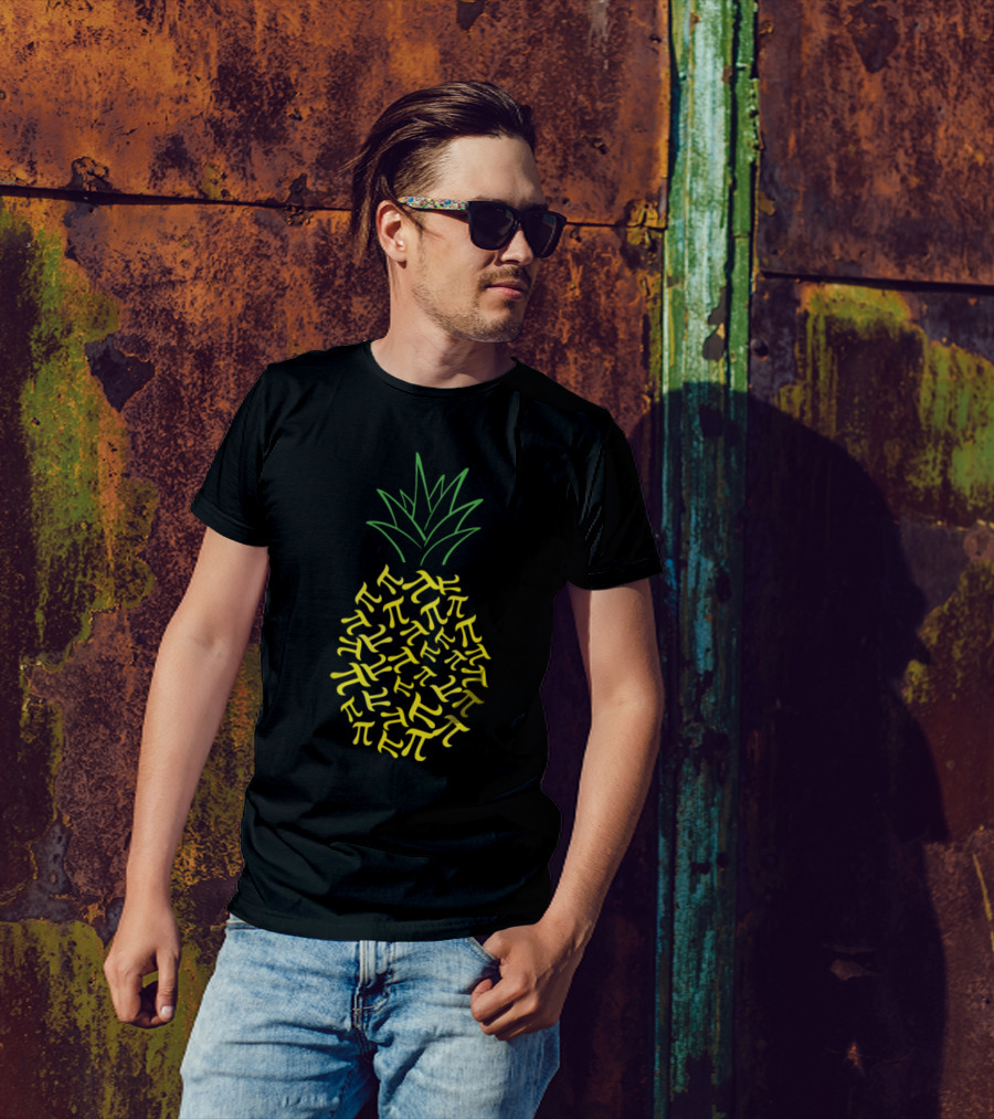 Pi Day Pineapple Math Humor T-Shirt