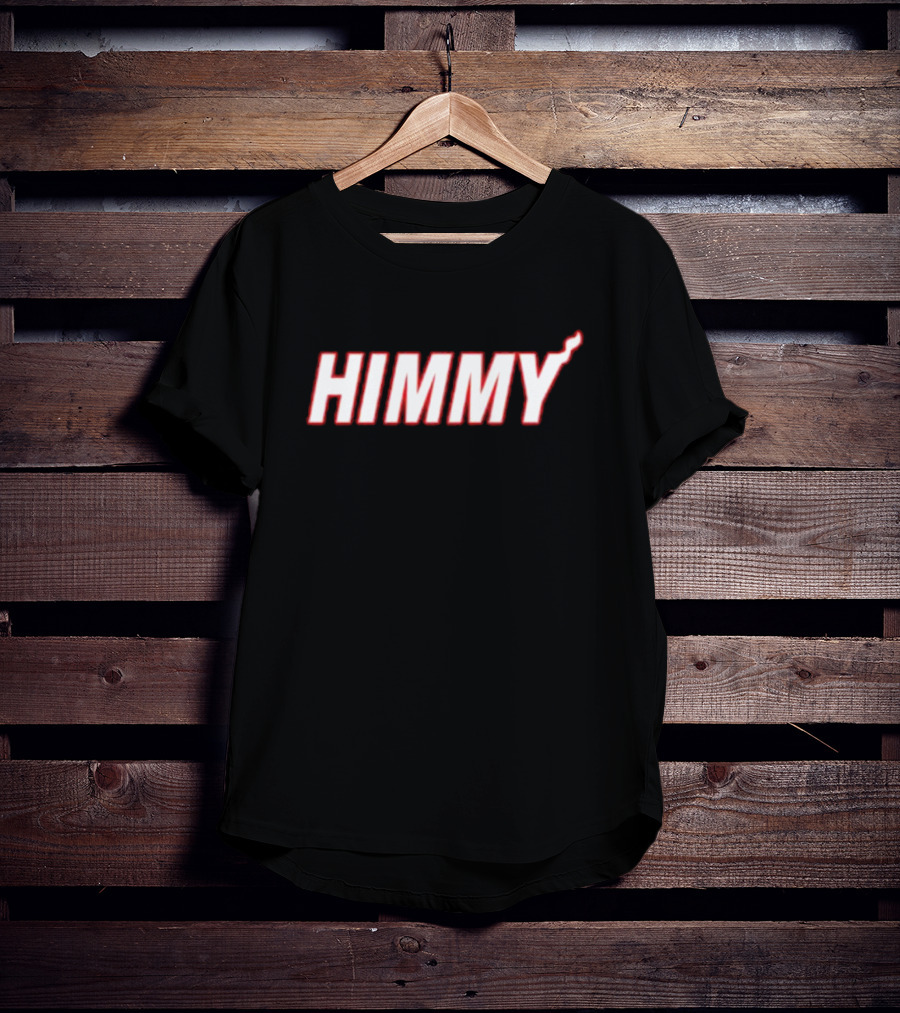 Marisa Marino Himmy Bold White Text With Red Outline T-Shirt