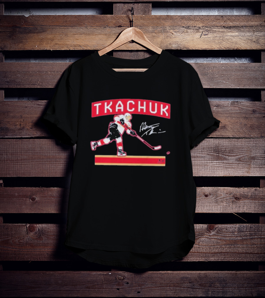 Tkachuk Slap Shot Autograph Player Signage T-Shirt