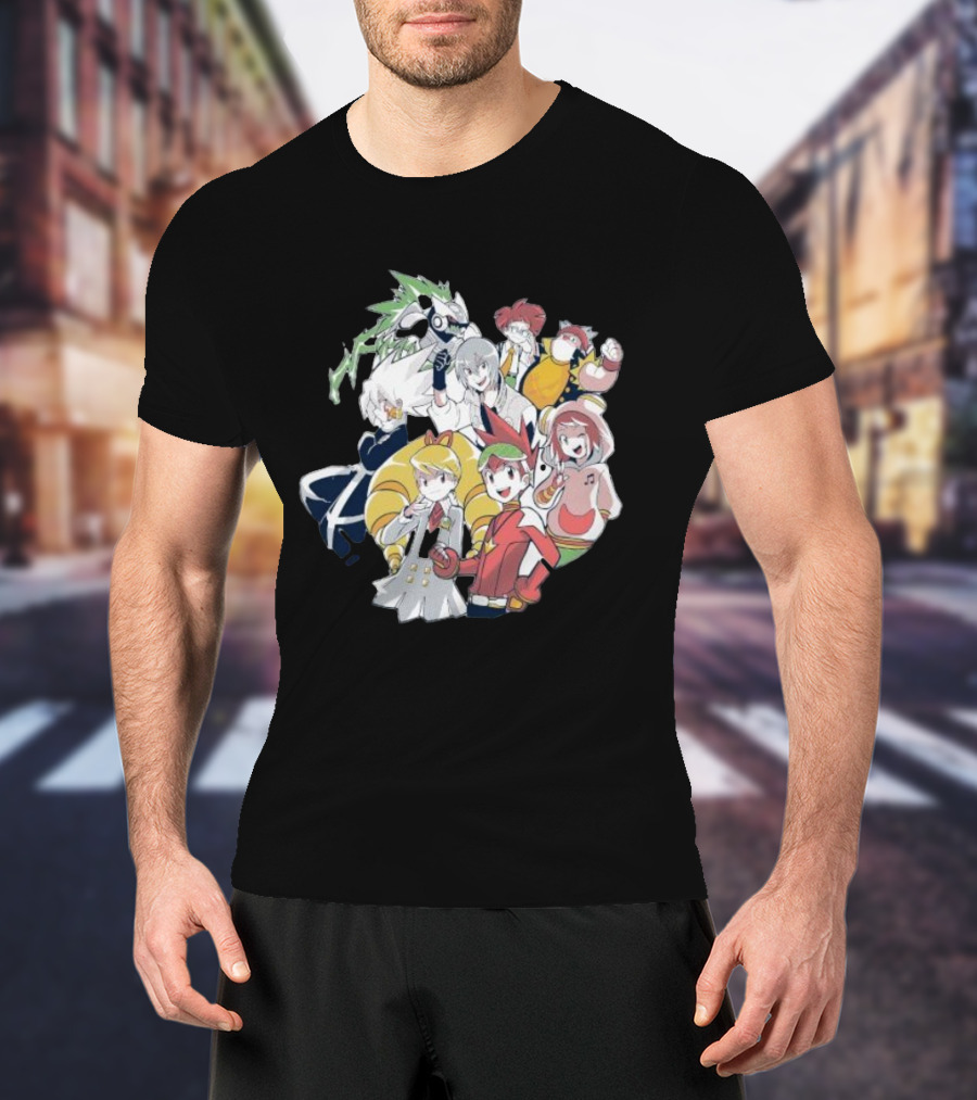 Mega Man Star Force Allies Heroes And Characters T-Shirt