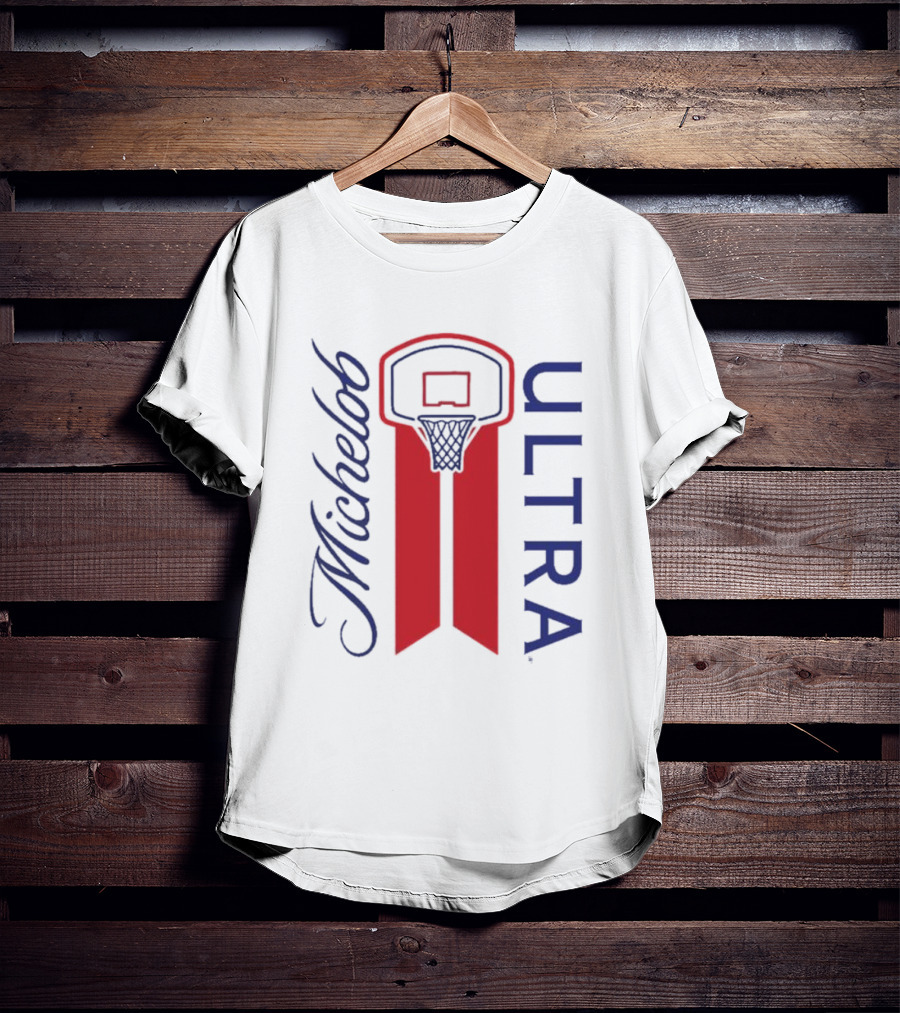 Michelob Ultra Basketball Hoop T-Shirt