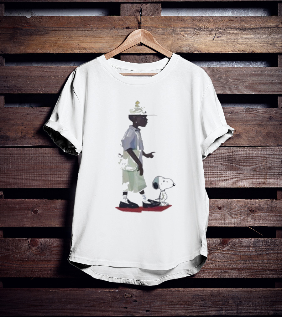 Black Woman With Snoopy Peanuts T-Shirt