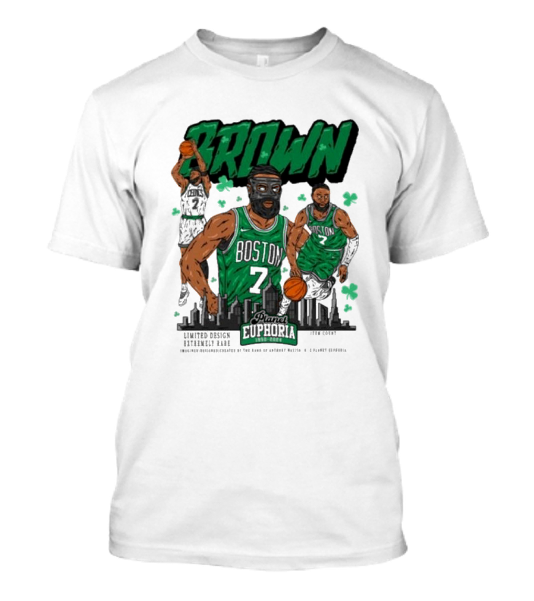 Boston Celtics Jaylen Brown Exclusive Basketball Planet Euphoria T-Shirt