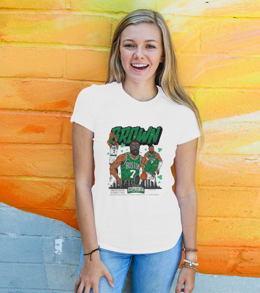Boston Celtics Jaylen Brown Exclusive Basketball Planet Euphoria T-Shirt
