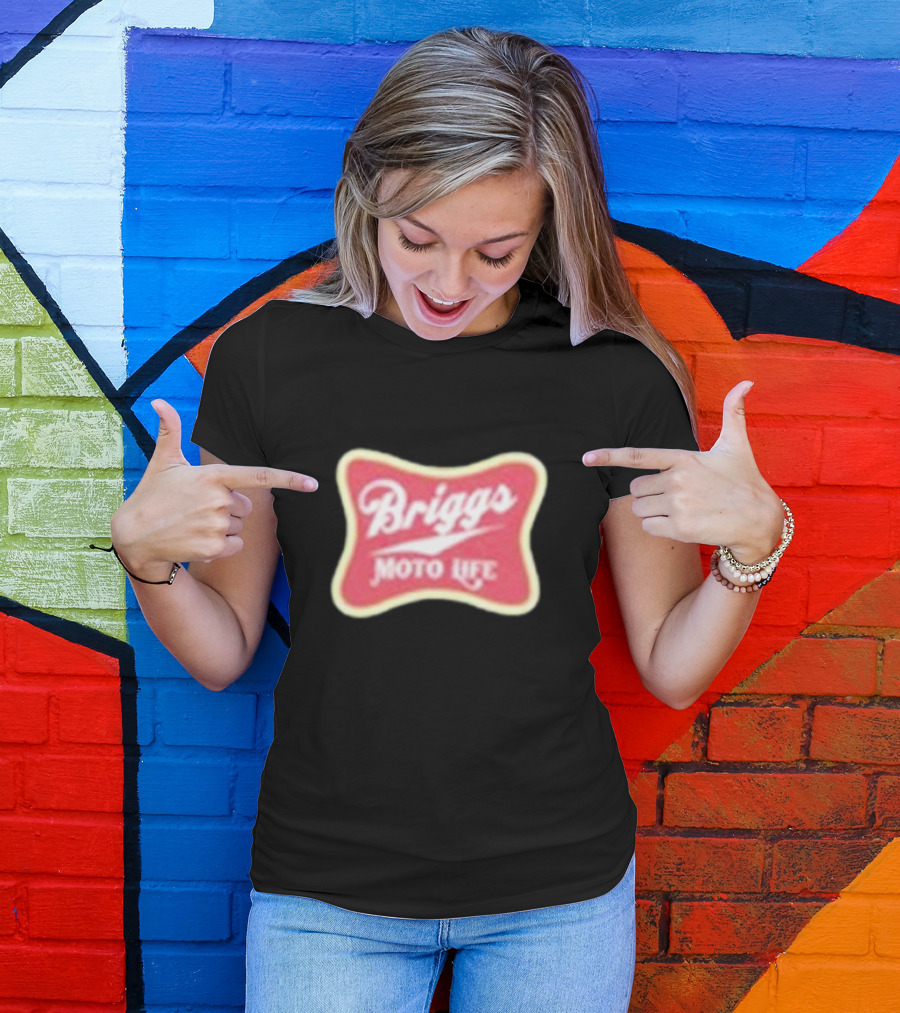 Briggs Moto Life Red Emblem T-Shirt