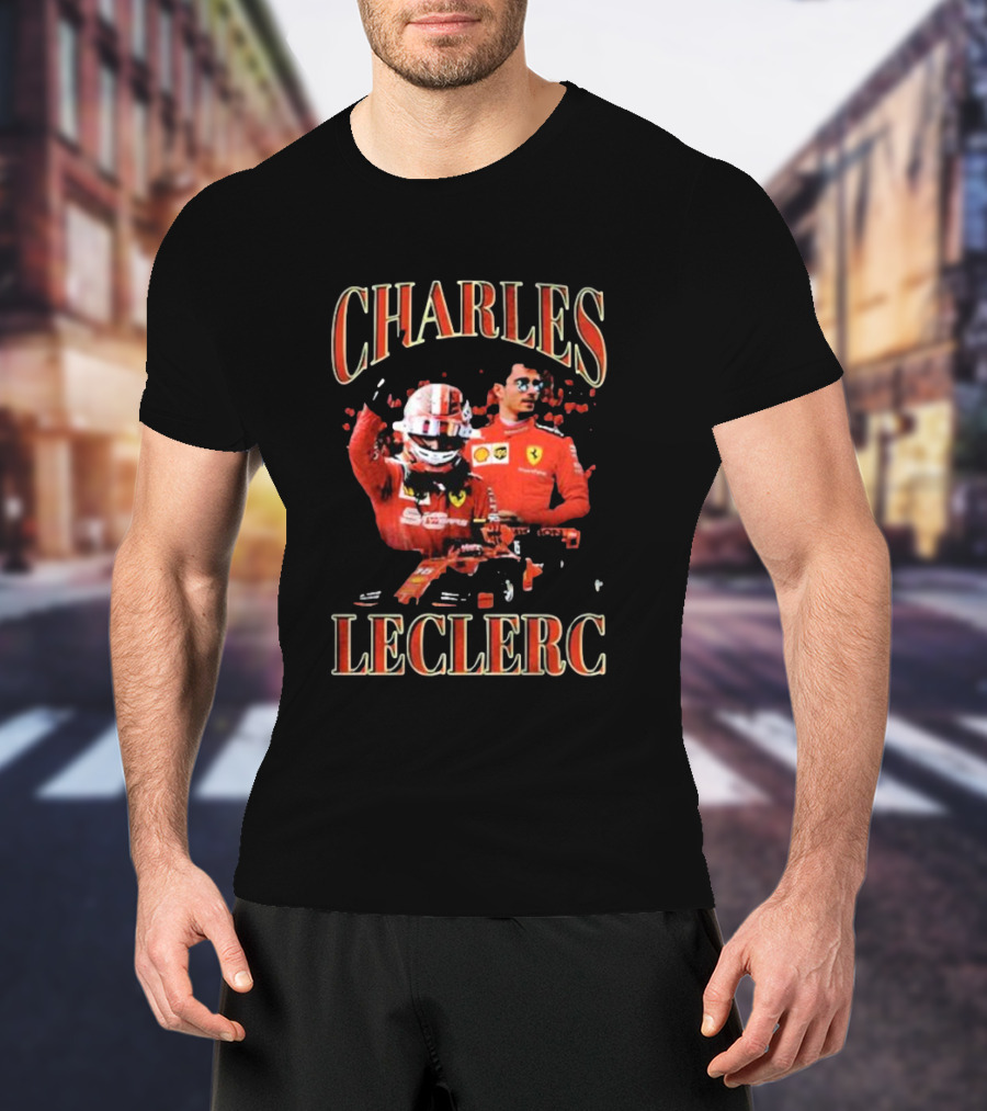 Charles Leclerc Ferrari Racing Team Driver F1 Legend T-Shirt