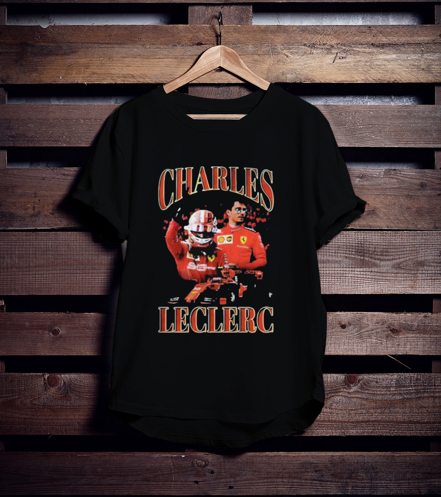 Charles Leclerc Ferrari Racing Team Driver F1 Legend T-Shirt