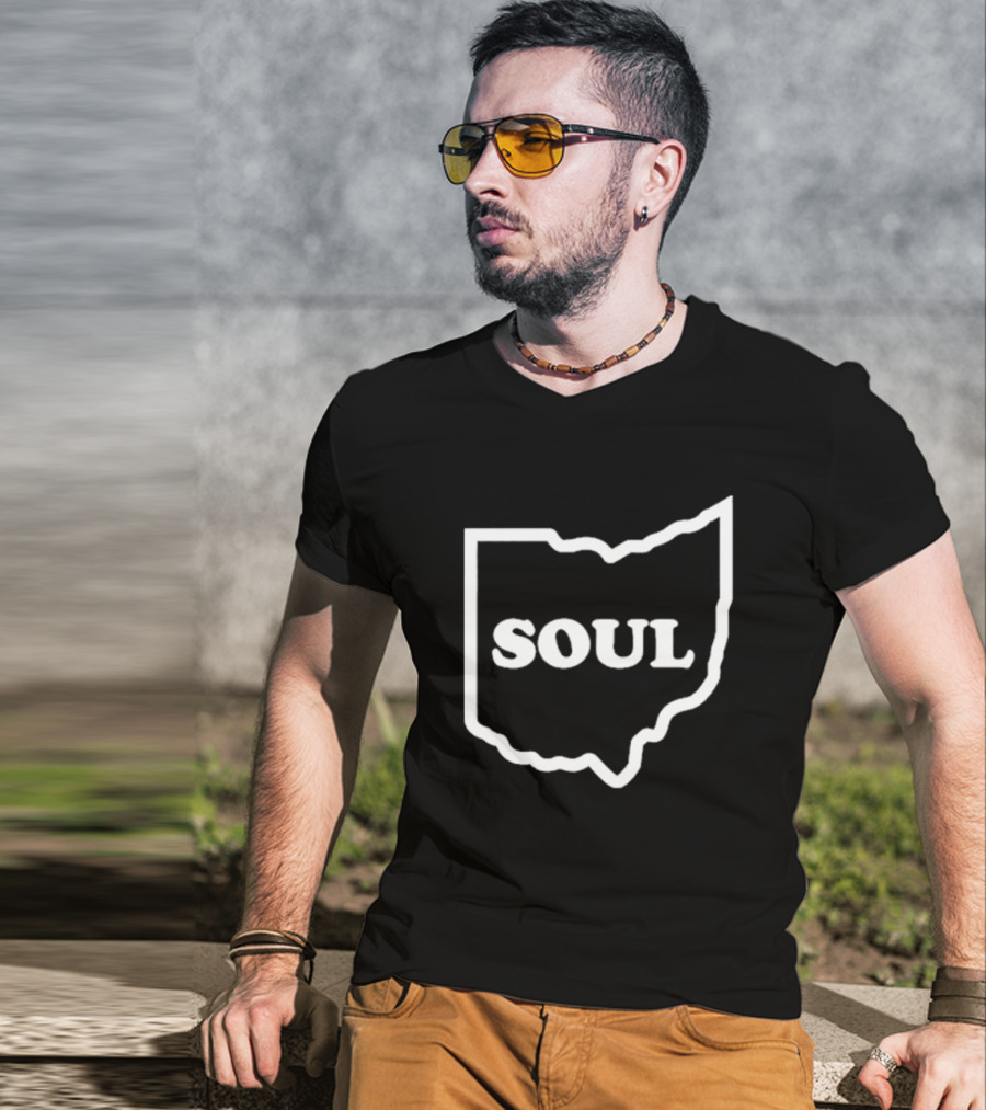 Colemine Records Ohio Soul In State Outline T-Shirt
