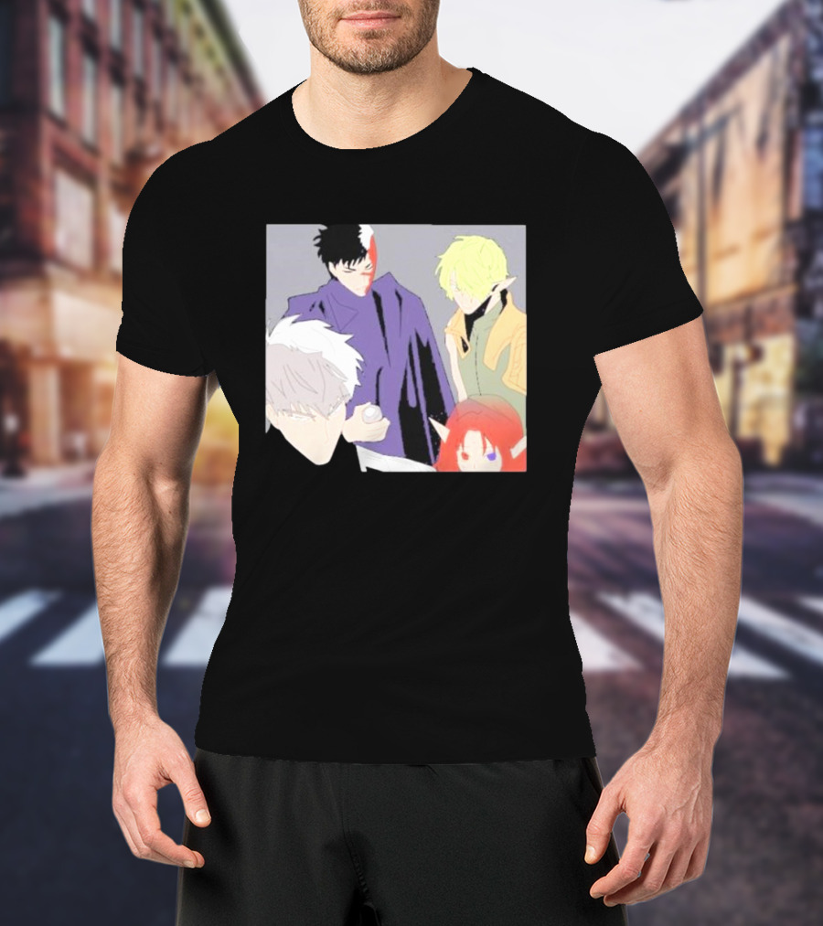 Anime Elf Kingdom Mysterious Characters Quartet T-Shirt