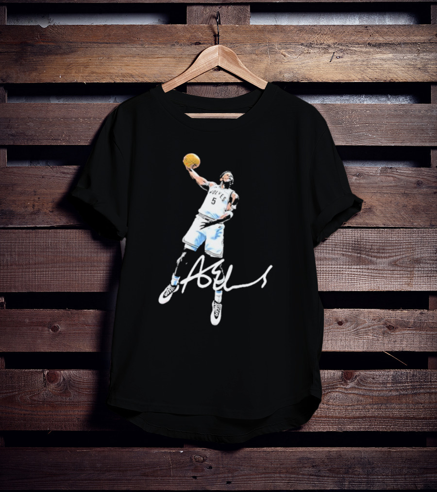 Anthony Edwards Wolves Ae Basketball Dunk Signature T-Shirt