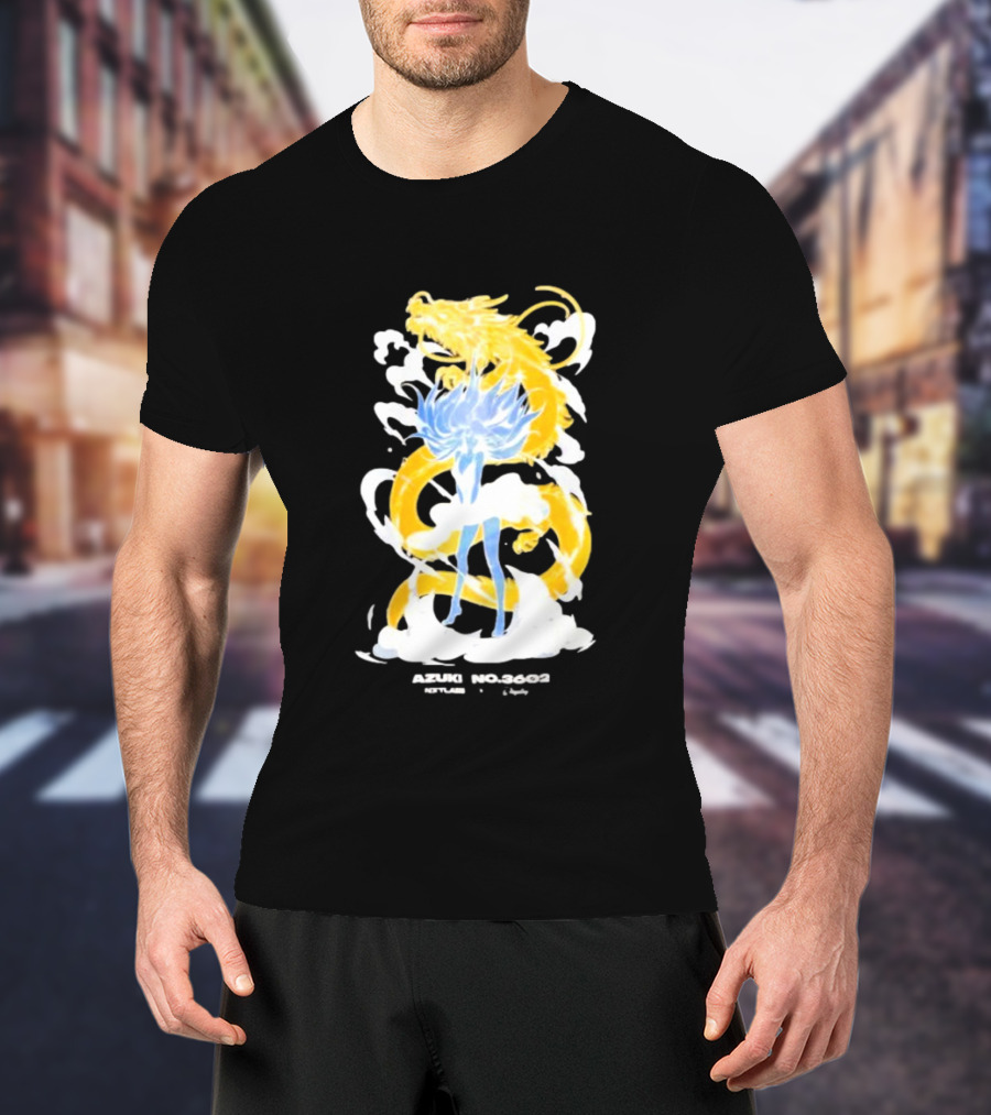 Azuki No 3602 Nxtlabs Girl And Dragon Fantasy T-Shirt