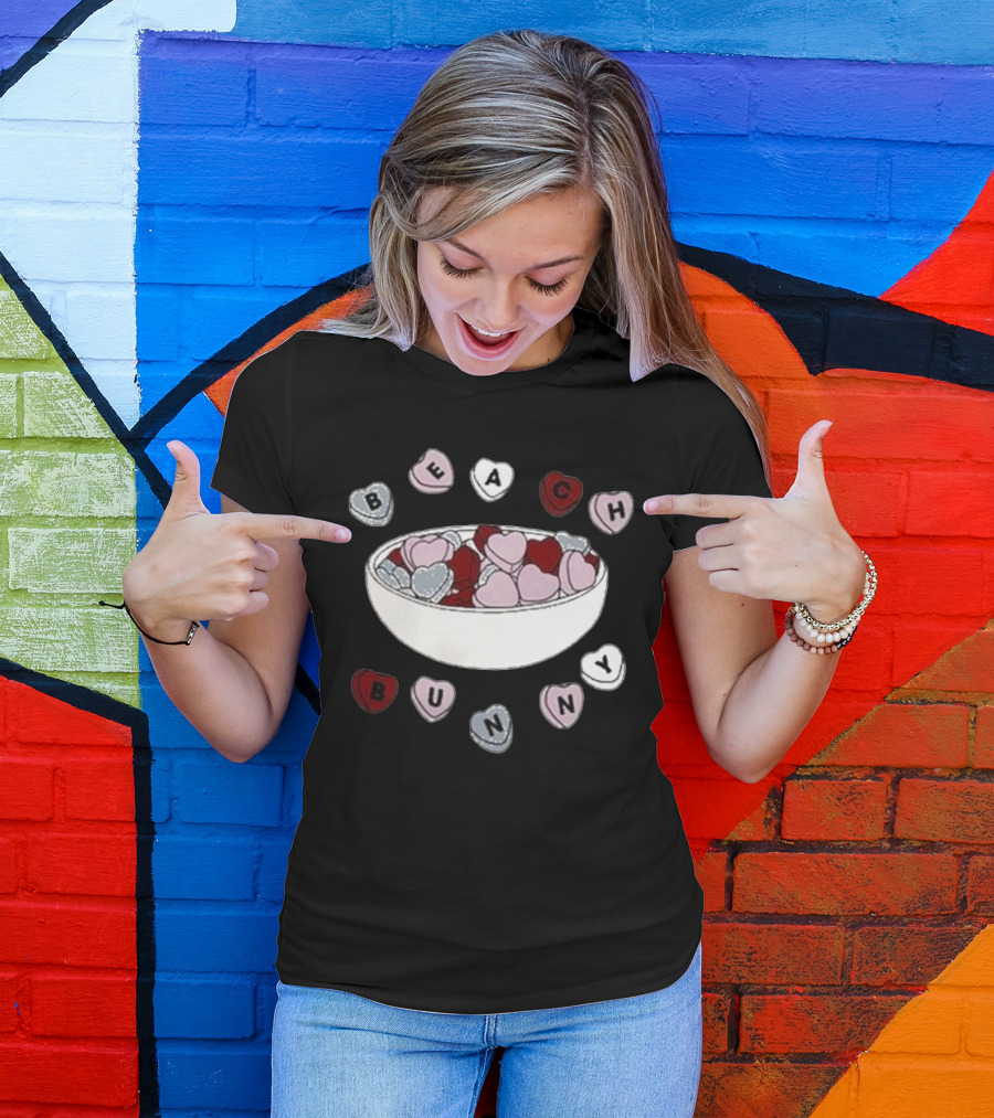 Beach Bunny Candy Heart Bowl T-Shirt