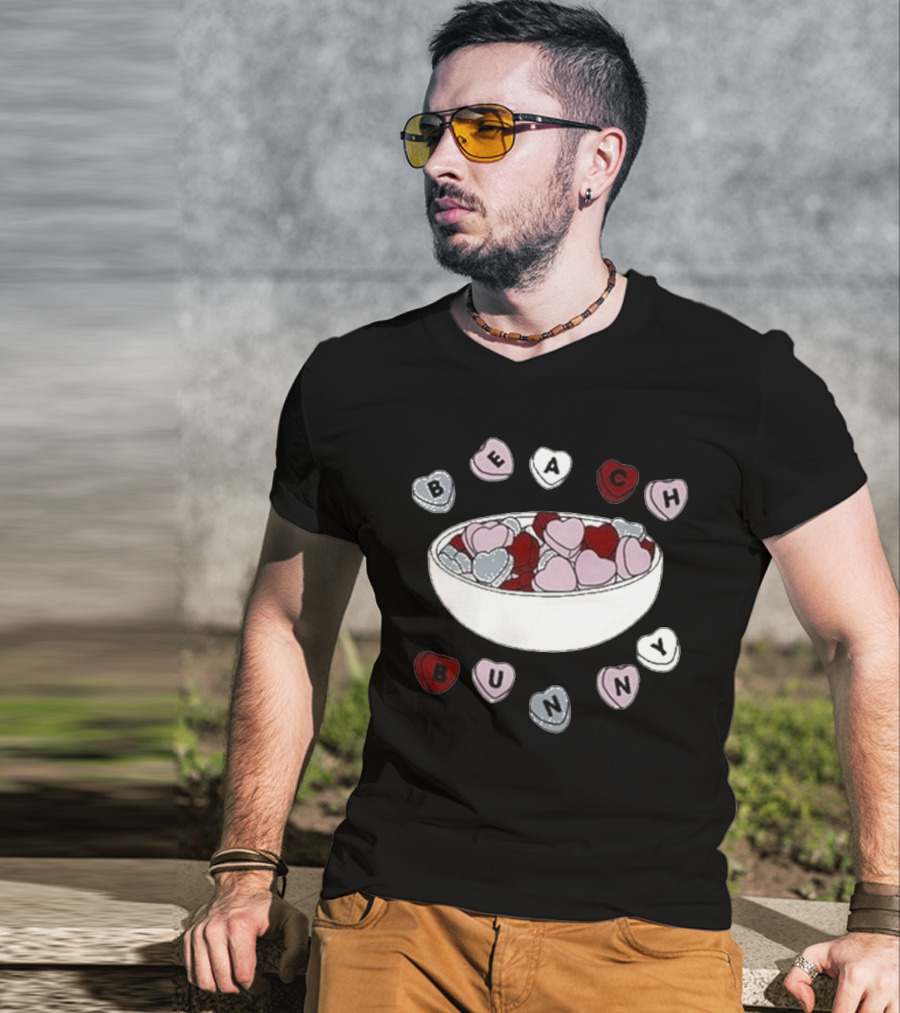 Beach Bunny Candy Heart Bowl T-Shirt