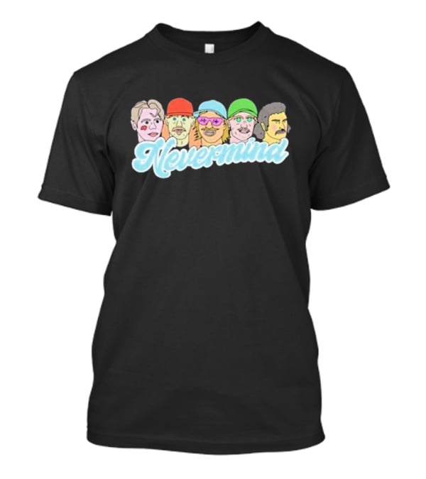 Nevermind Between You And Me Illustrated Faces T-Shirt