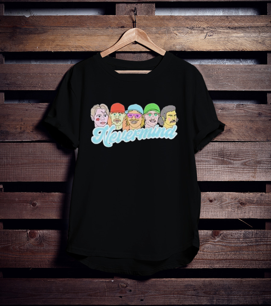 Nevermind Between You And Me Illustrated Faces T-Shirt