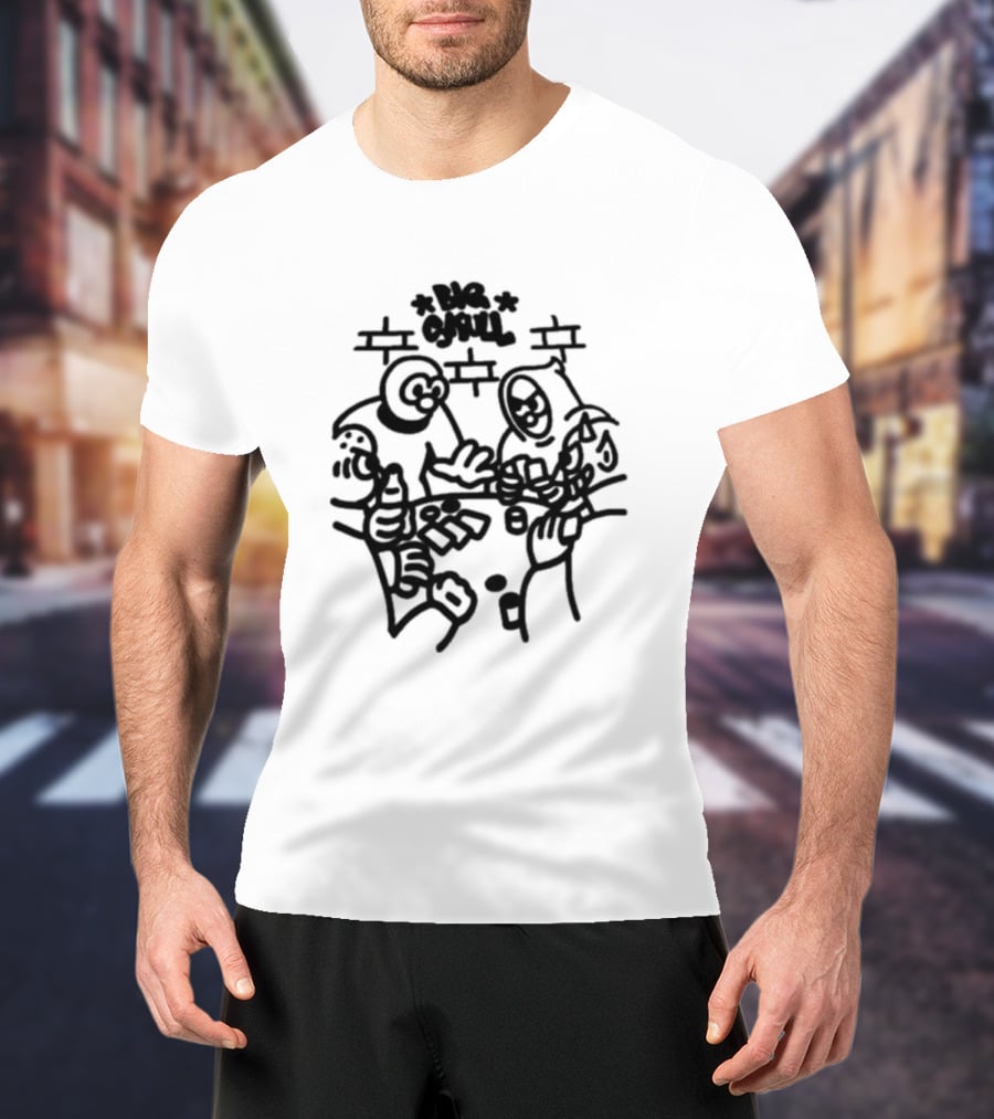 Big Skull Studio Big Skull Poker Game Street T-Shirt