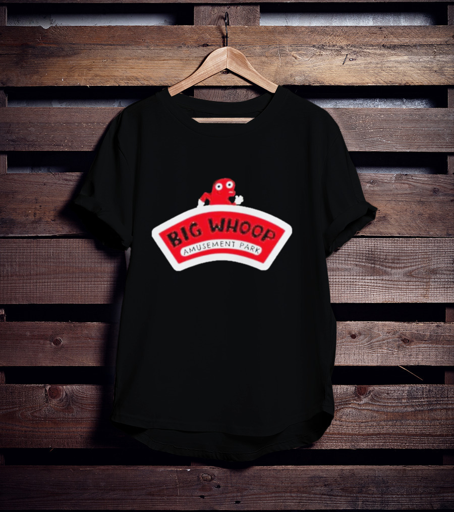 Big Whoop Amusement Park Red Mascot T-Shirt