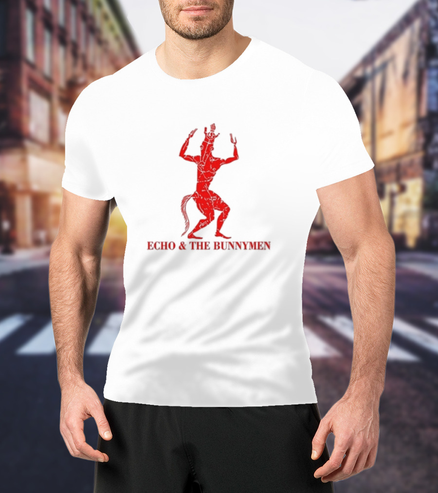 Echo And The Bunnymen Bring On The Dancing Horses Red Mythical Centaur T-Shirt