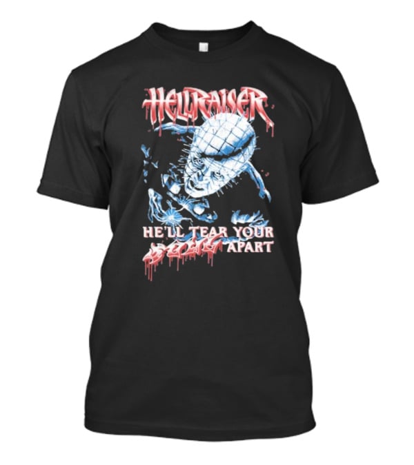 Hellraiser He'll Tear Your Soul Apart Pinhead Horror T-Shirt