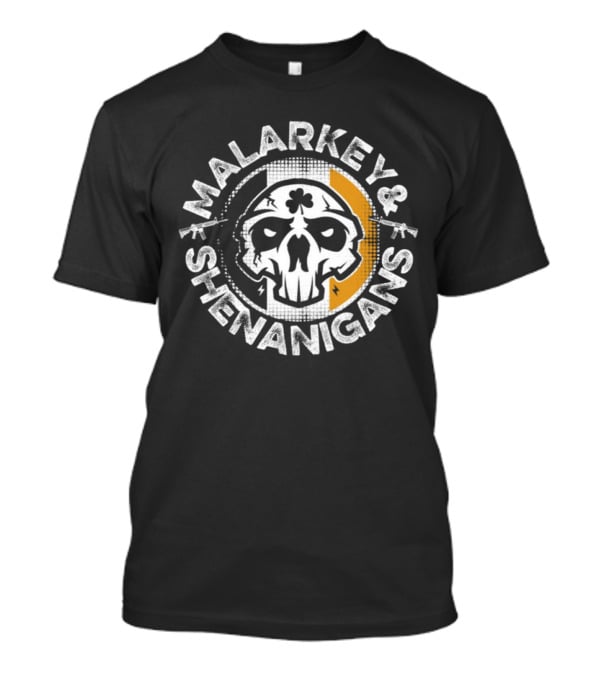Malarkey And Shenanigans Skull Clover T-Shirt