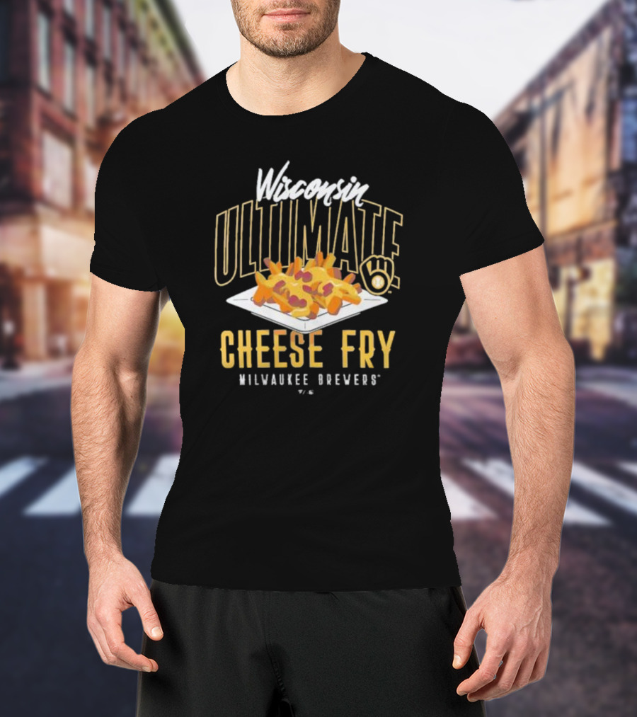 Wisconsin Ultimate Cheese Fry Milwaukee Brewers T-Shirt