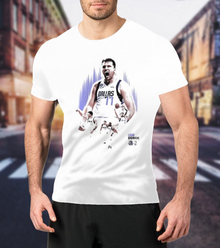 Luka Doncic Dallas 77 Western Conference Basketball T-Shirt