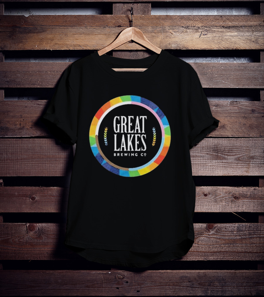 Great Lakes Brewing Co Rainbow Pride Circle T-Shirt