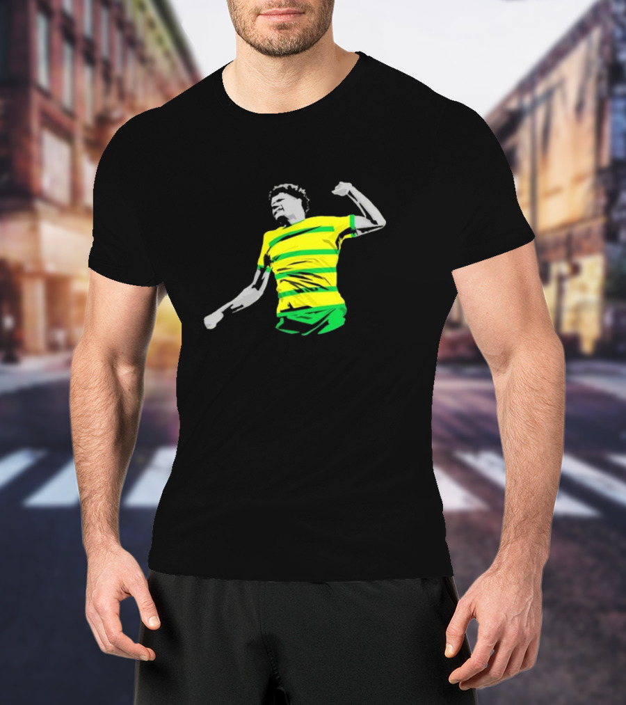 GS17 Gabriel Sara Norwich Football Celebration Iconic Stripes T-Shirt
