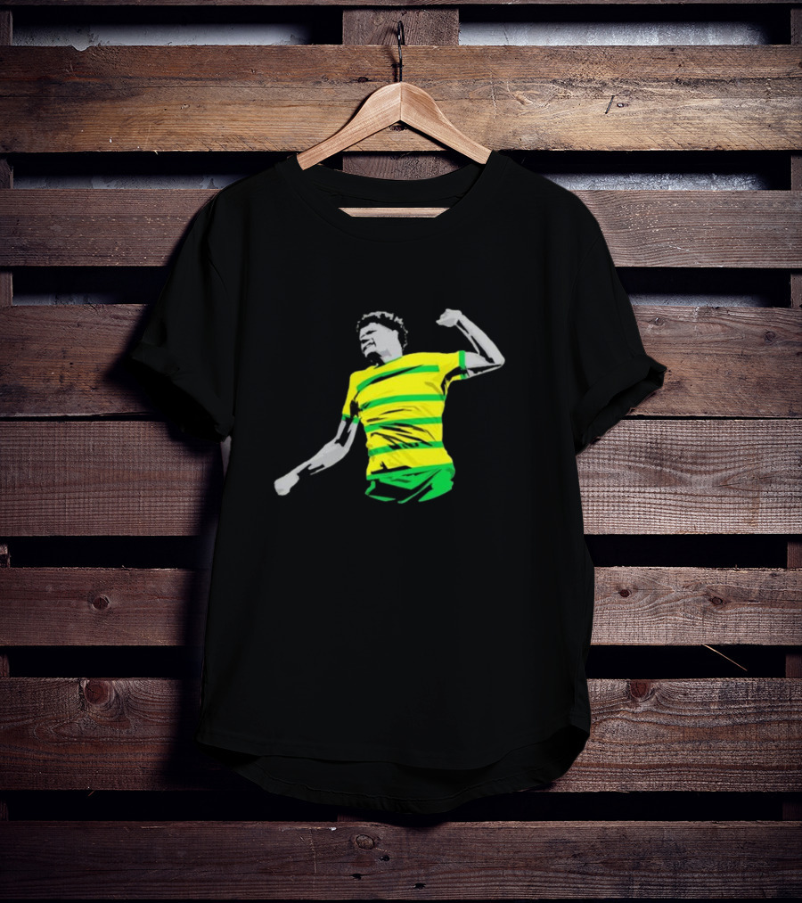 GS17 Gabriel Sara Norwich Football Celebration Iconic Stripes T-Shirt