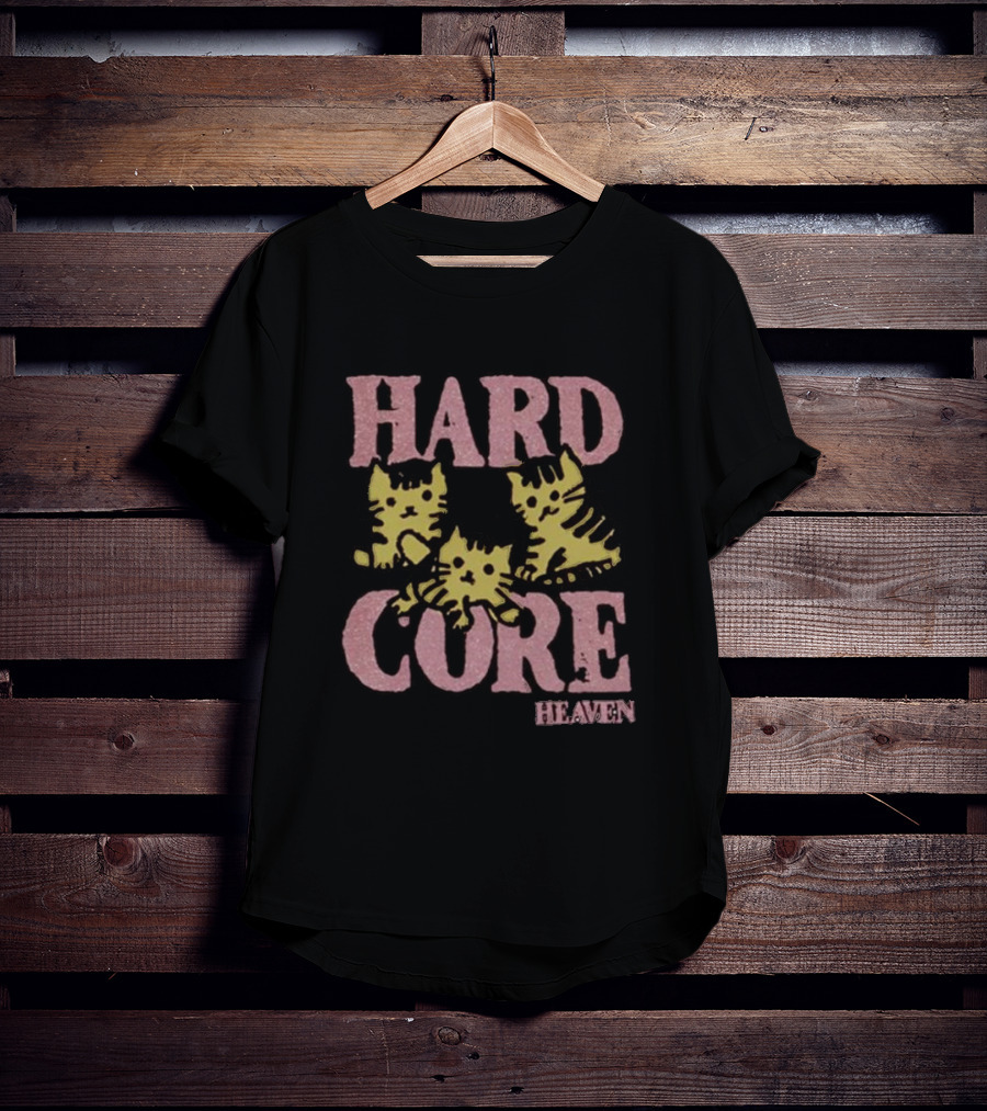 Hard Core Heaven Cat Trio T-Shirt