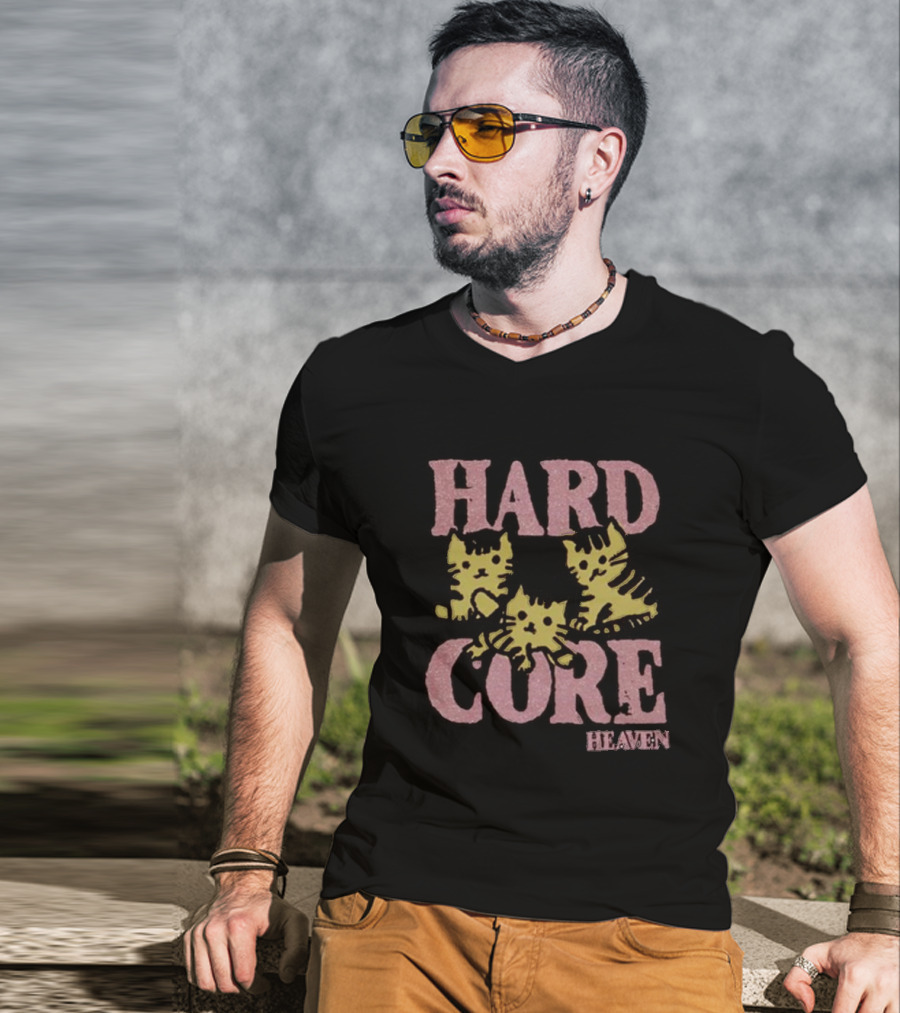 Hard Core Heaven Cat Trio T-Shirt