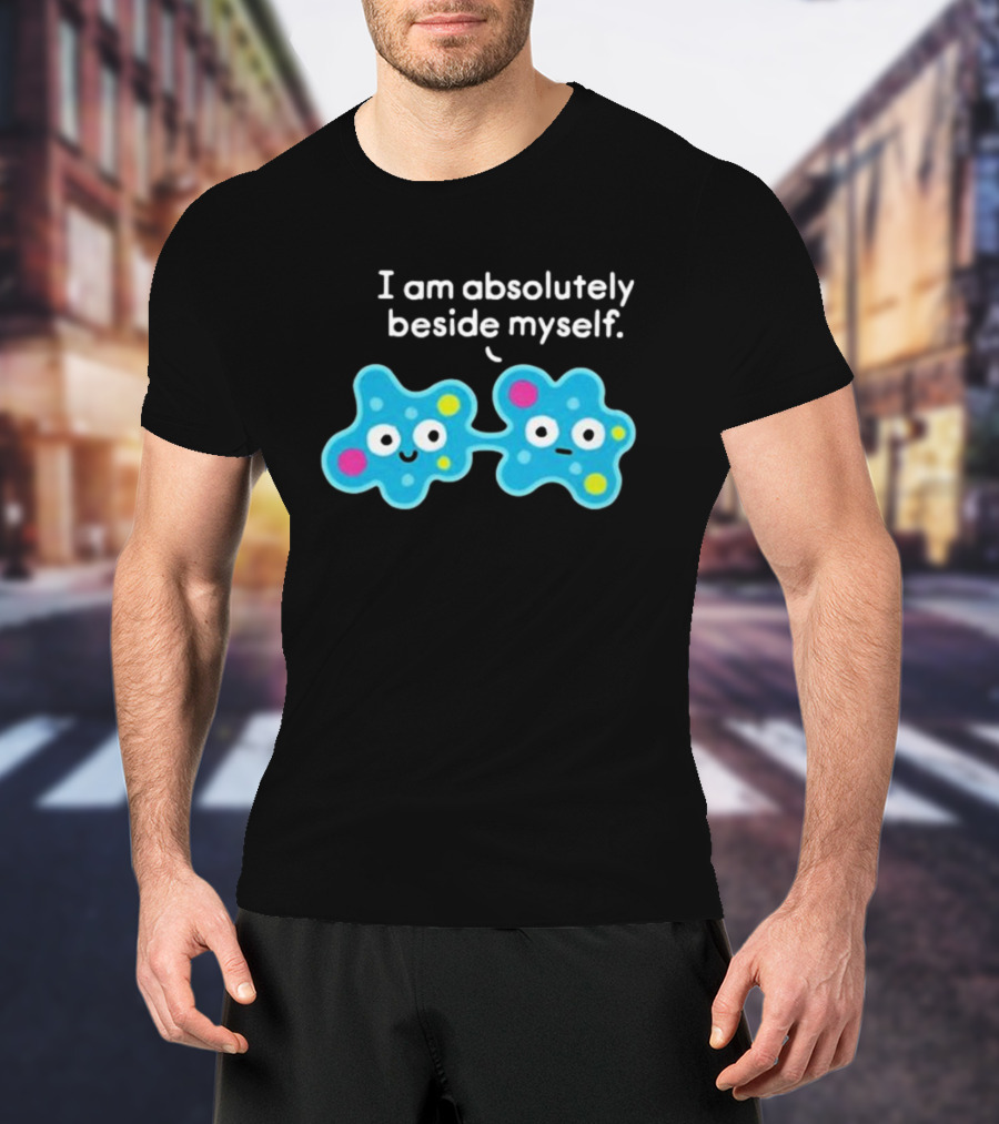 I Am Absolutely Beside Myself Cute Amusing Two Cells Bow Tie T-Shirt