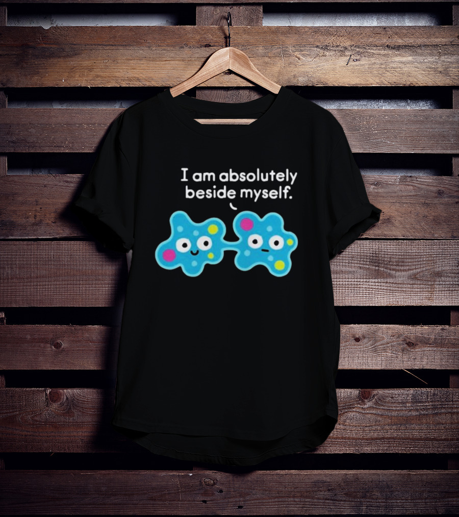 I Am Absolutely Beside Myself Cute Amusing Two Cells Bow Tie T-Shirt