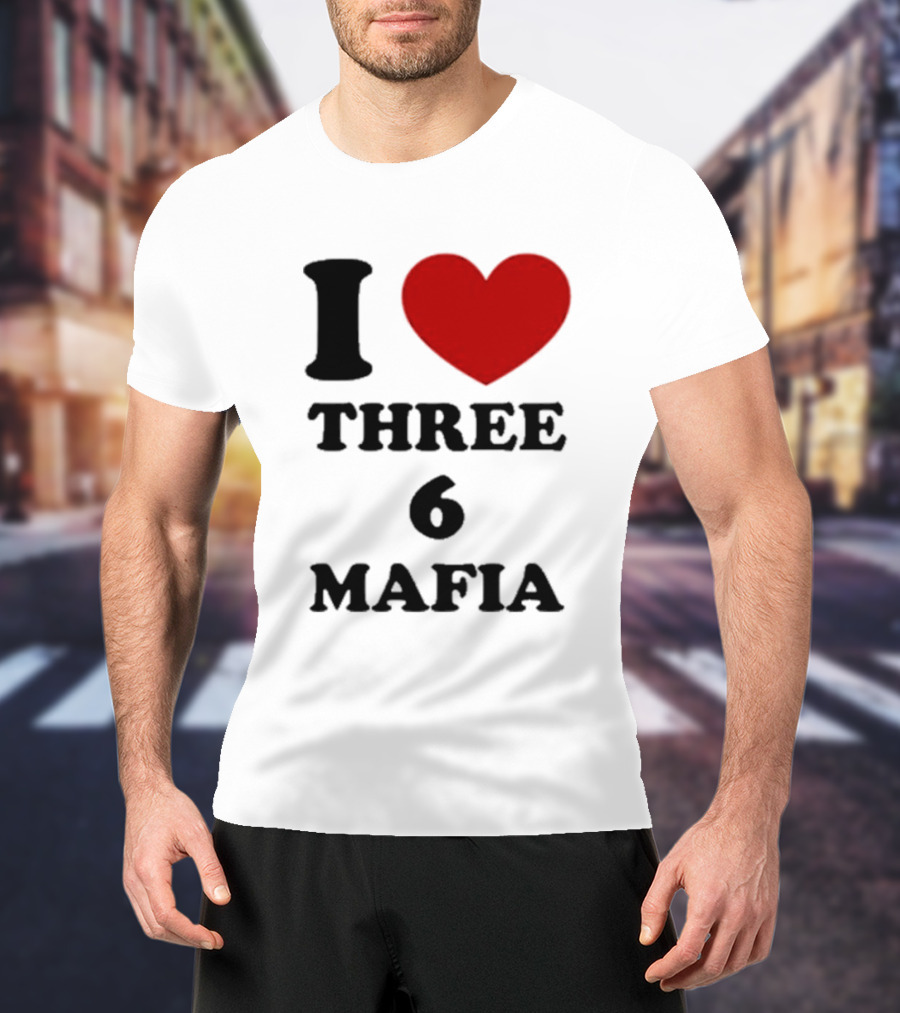 I Love Heart Three 6 Mafia T-Shirt
