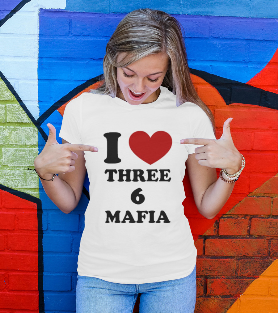 I Love Heart Three 6 Mafia T-Shirt